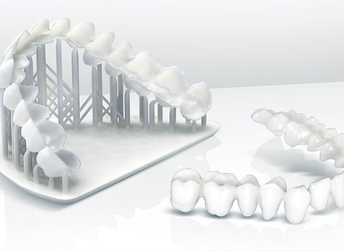 3D print of dental prosthetic